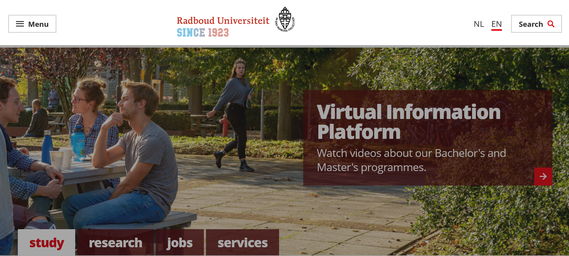 Radboud Scholarship Programme - International Students 2024-2025