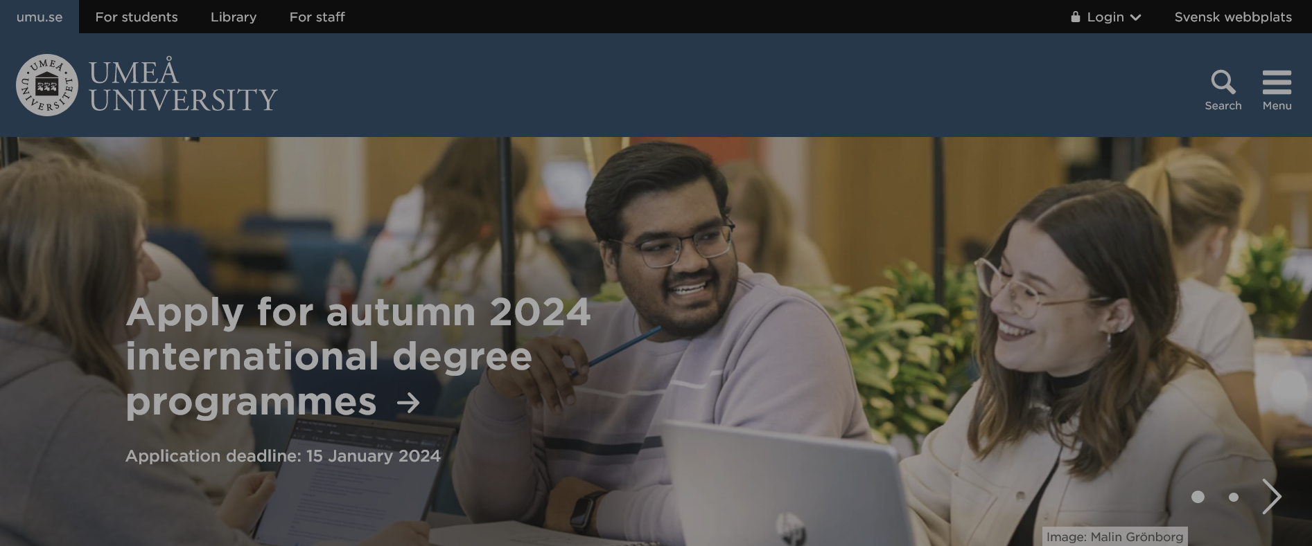 Umeå University Scholarships - International Students 2024-2025