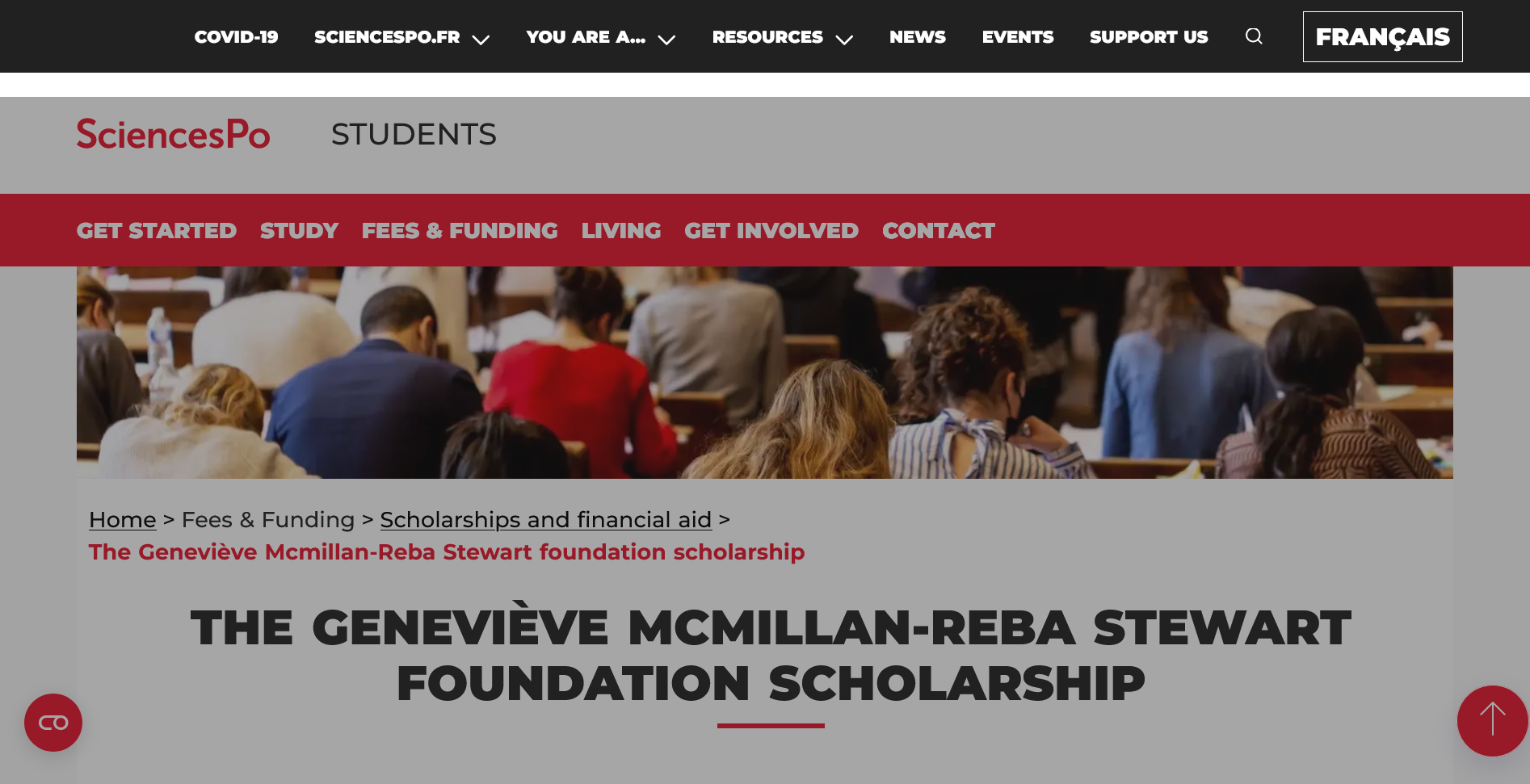 Genevieve Mcmillan-Reba Stewart Foundation Scholarships for Africans 2024/2025