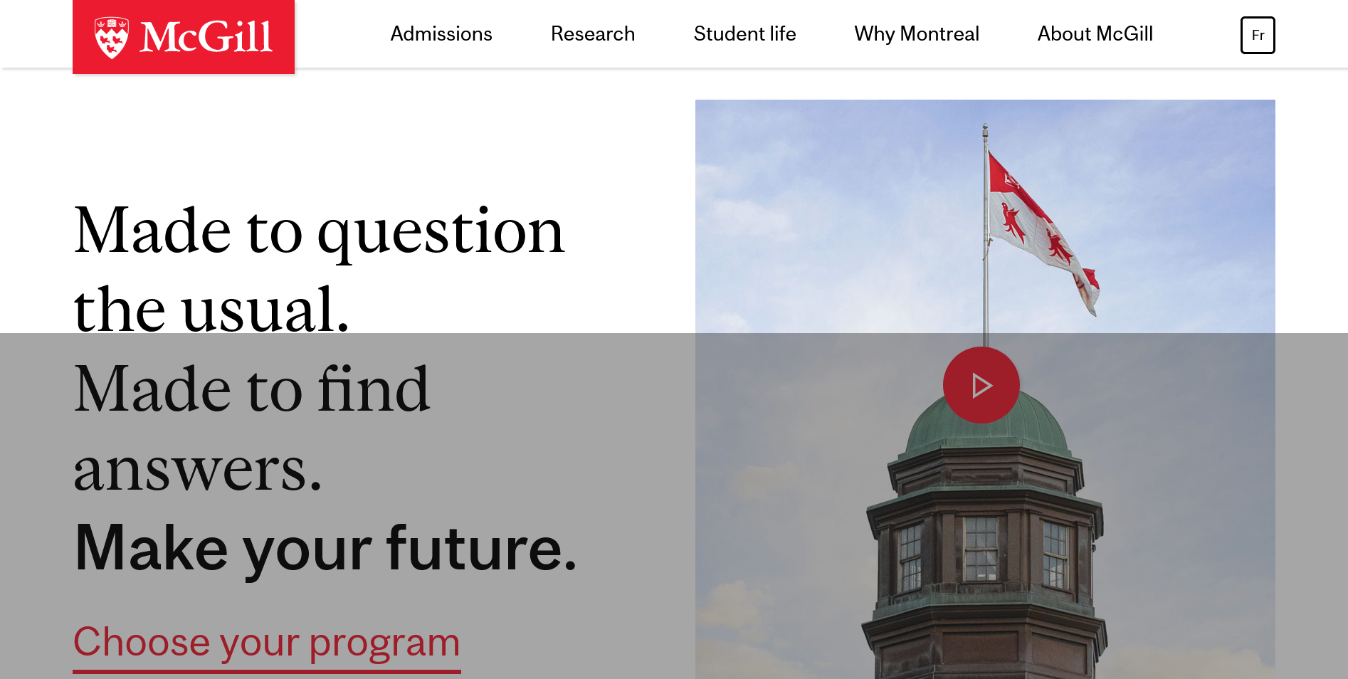 McGill University Mastercard Foundation Scholars Program 2024