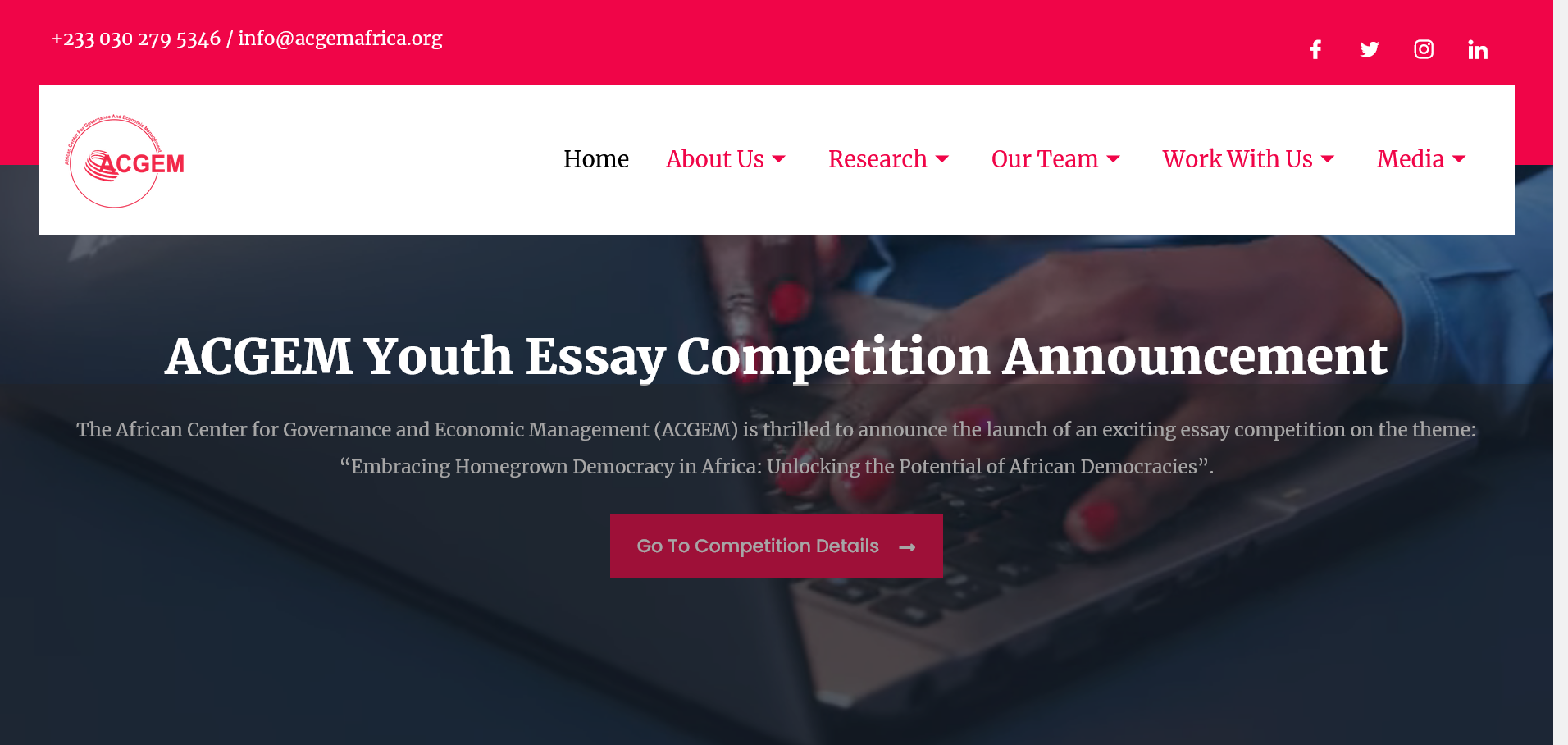 ACGEM Youth Essay Competition 2024 - Apply Now