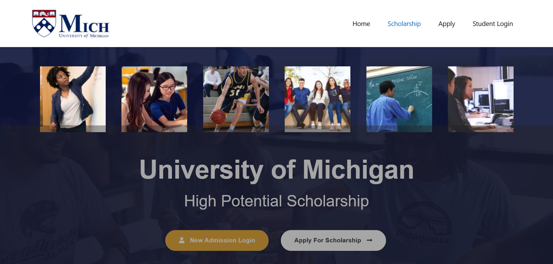 University Of Michigan 2024 High Potential Scholarship Program