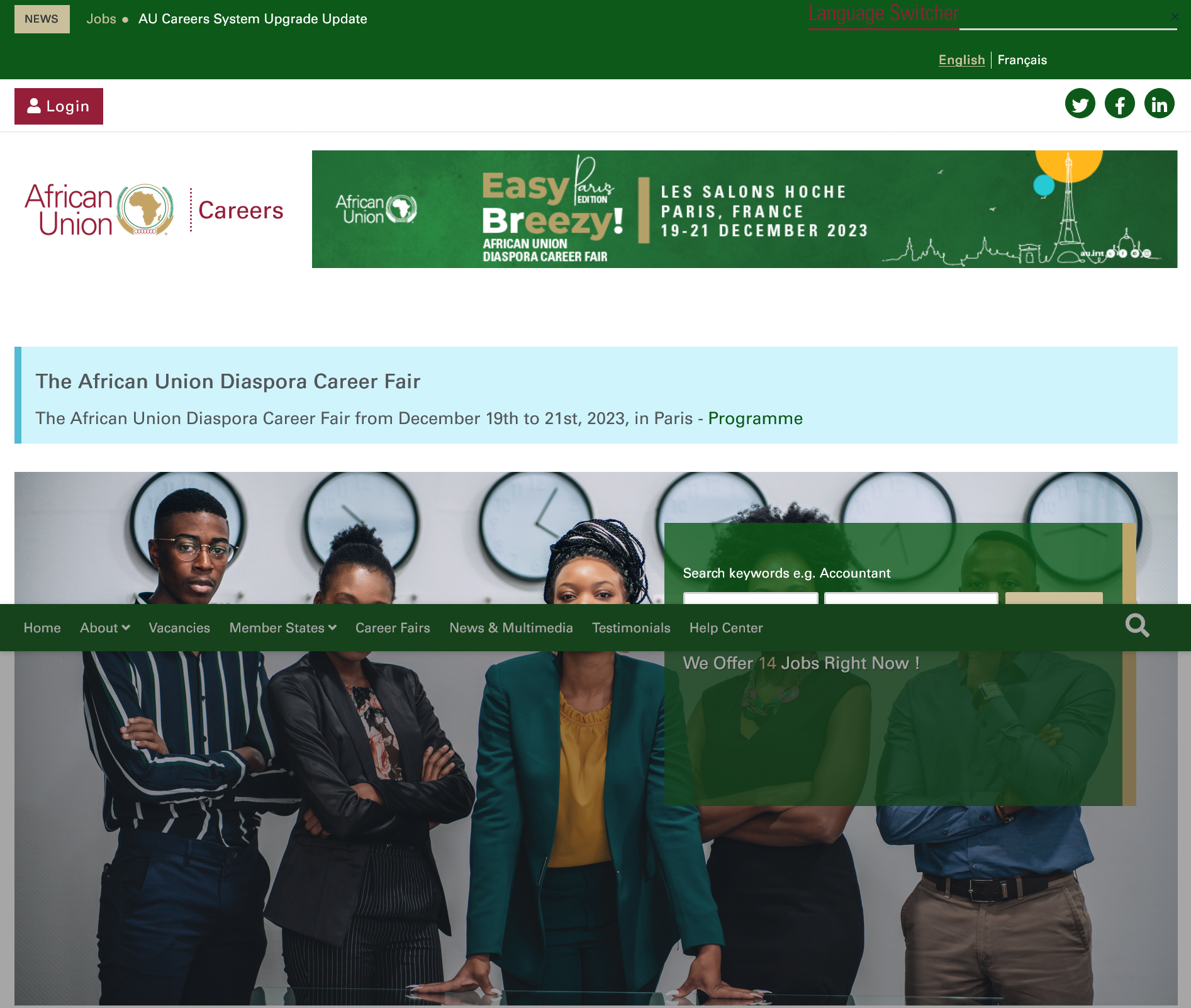 2024 African Union (AU) Internship Program For Young Africans