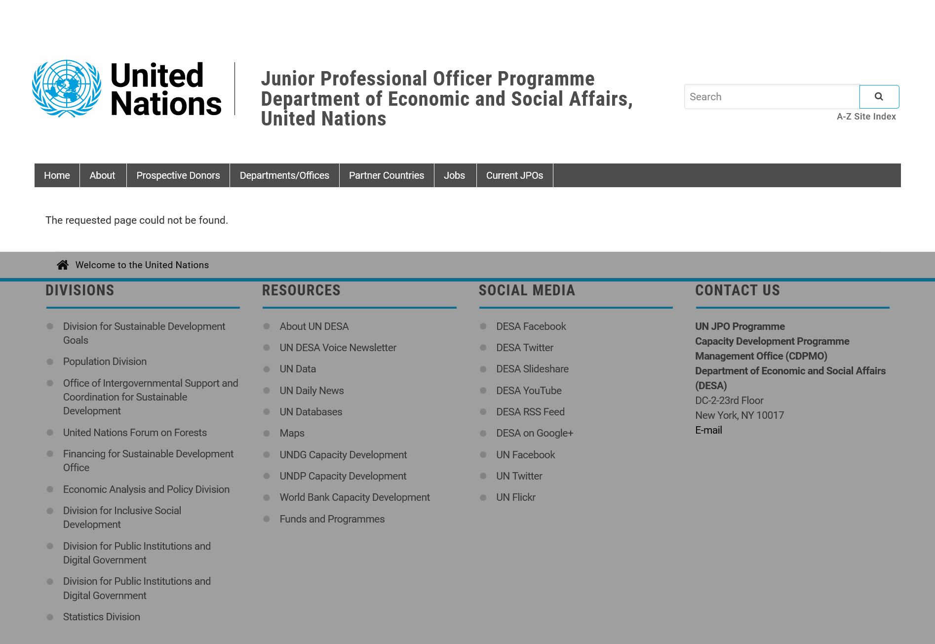 United Nation Junior Professional Officer Programme 2024