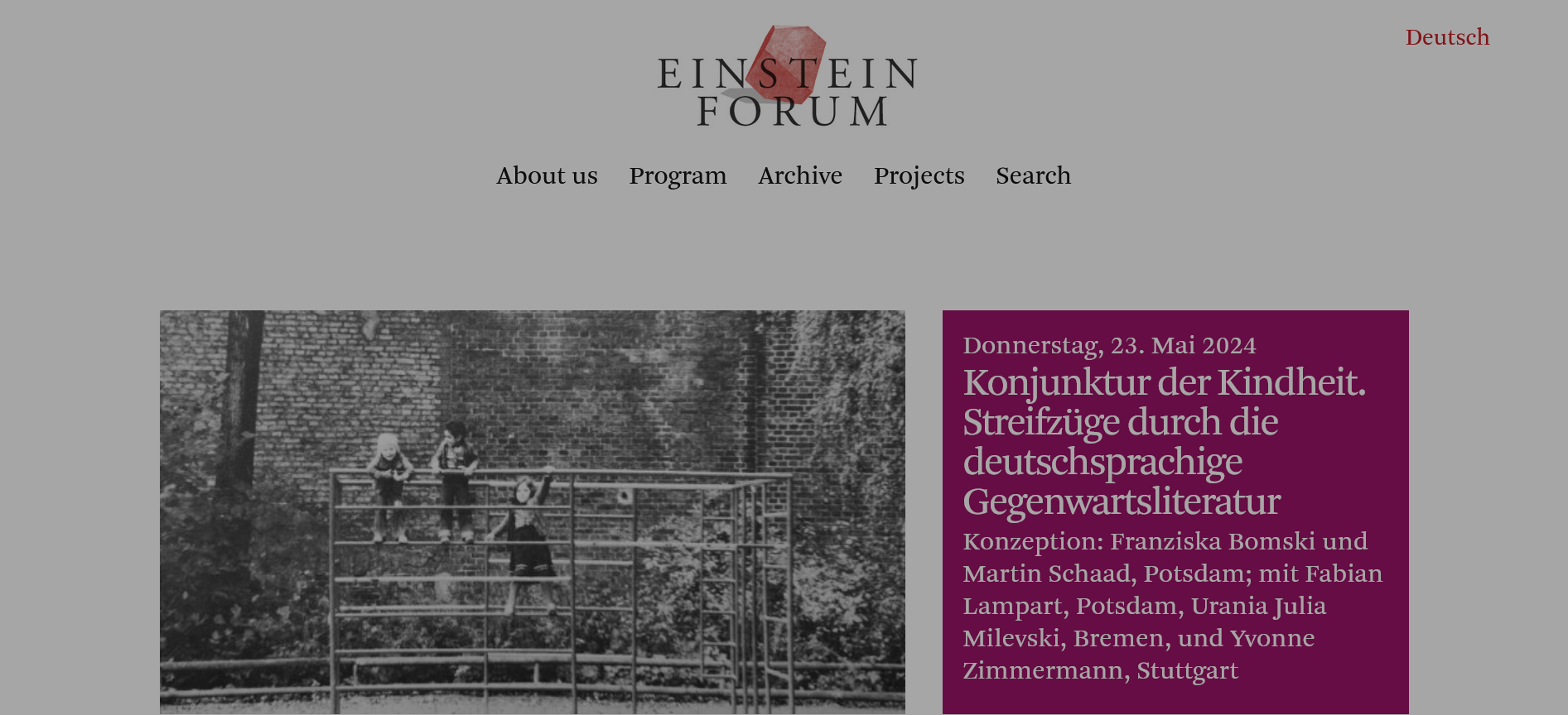 Einstein Forum/Wittenstein Foundation Einstein Fellowship for Researchers Worldwide 2024