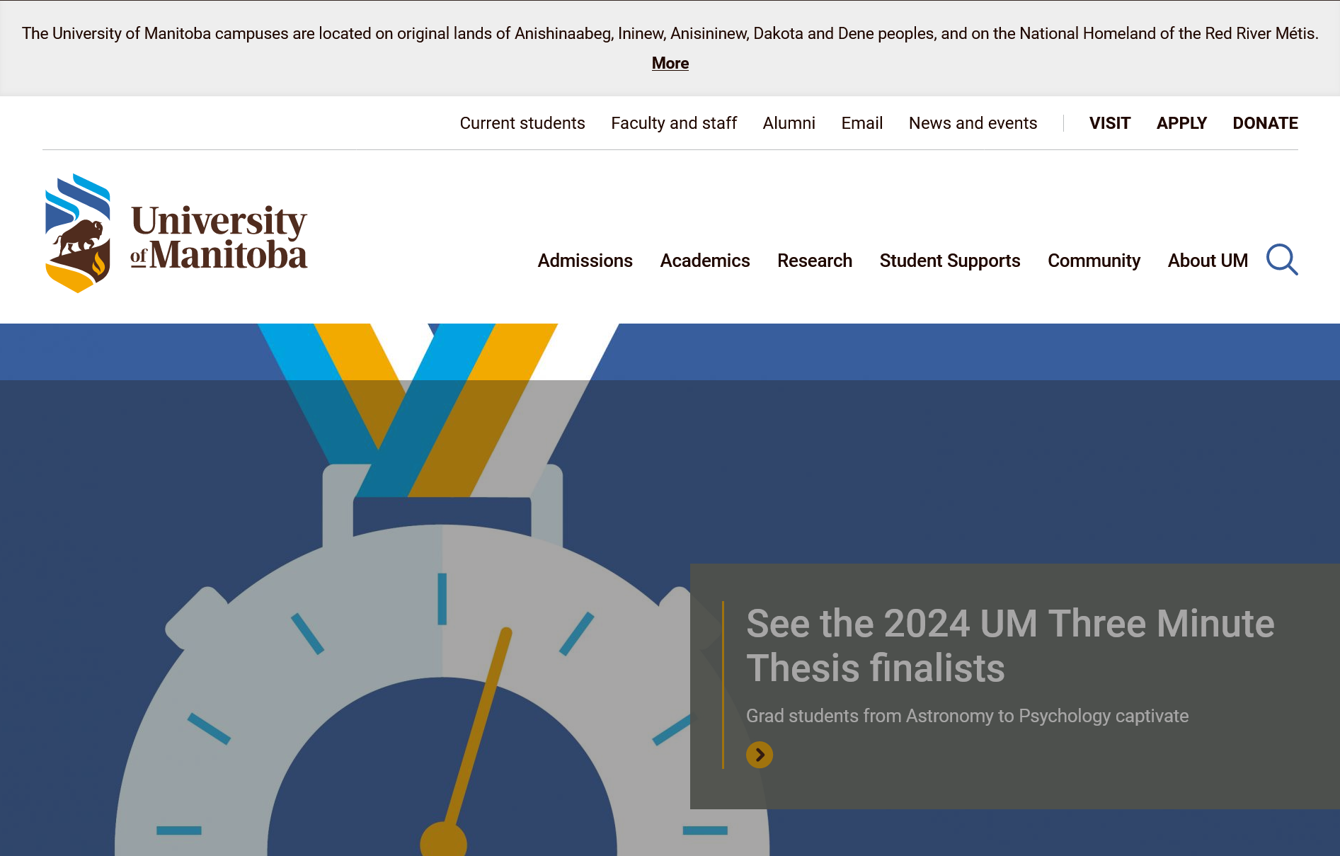 University of Manitoba Graduate Fellowship (UMGF) 2024 For Masters and PhD Students