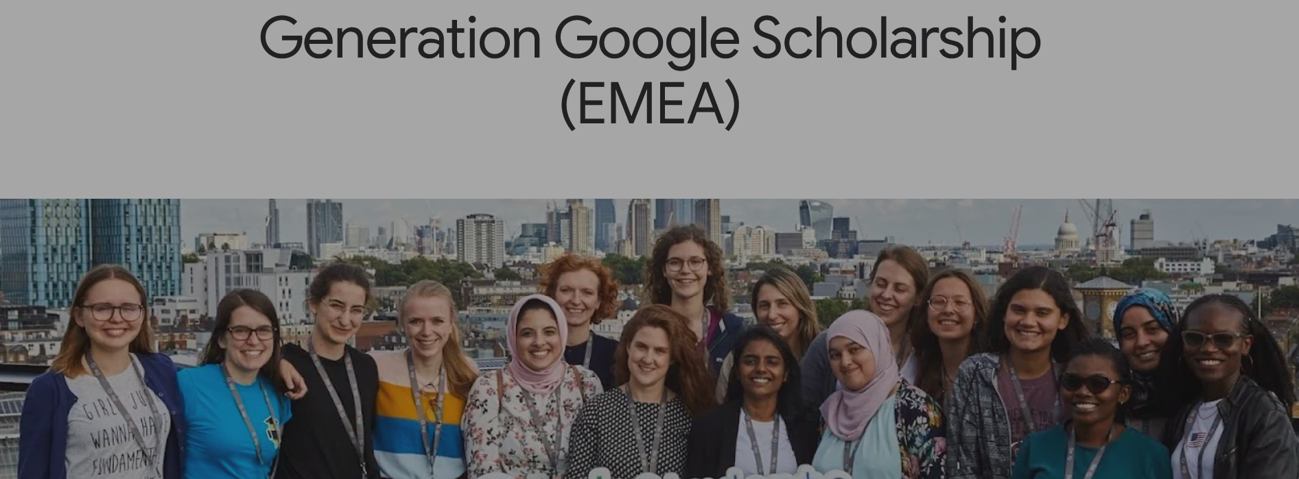 Generation Google Scholarships for Women in Computer Science 2024