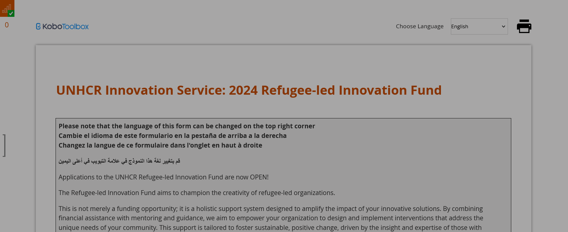 UNHCR 2024 Refugee-led Innovation Fund For Registered and Unregistered Organizations
