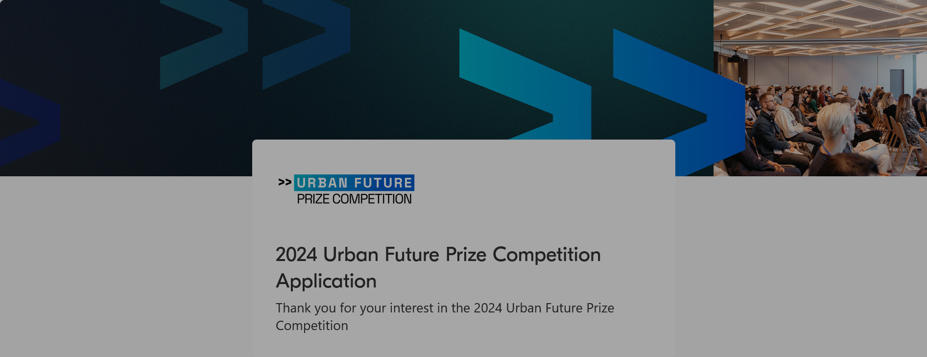 MUFG Bank/NYCT Urban Future Prize Competition 2024