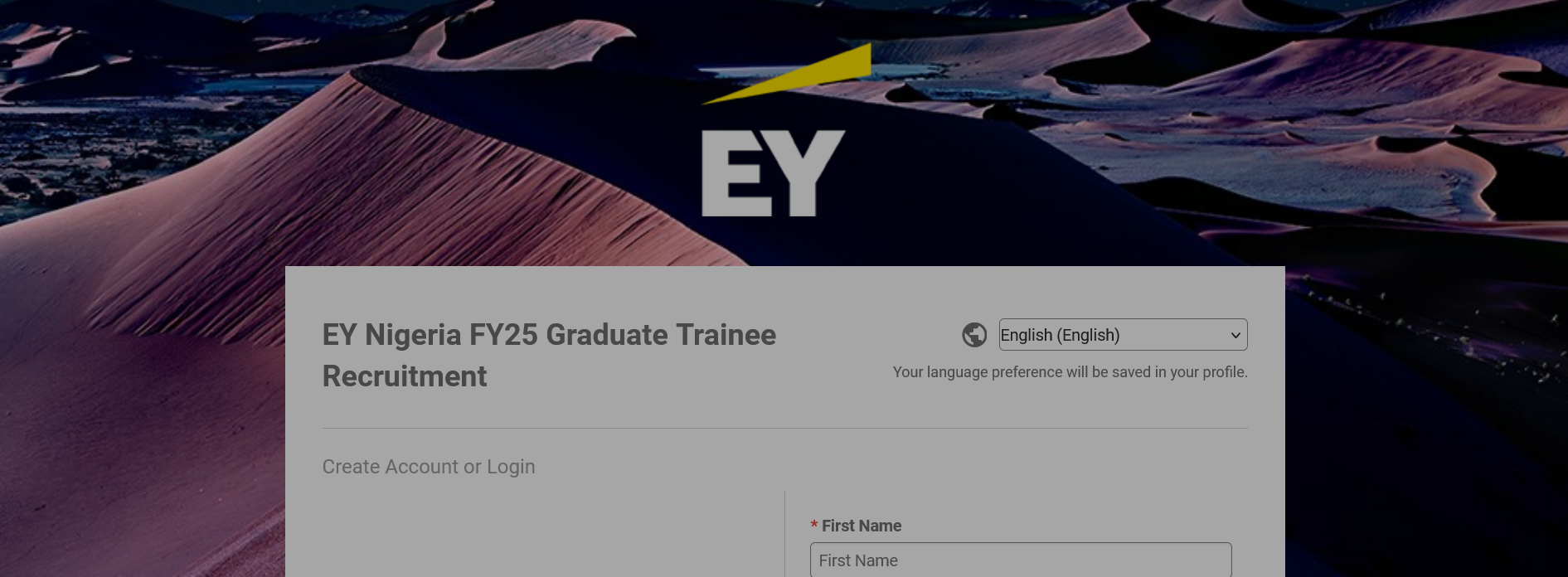 2024 Ernst & Young (EY) Nigeria FY25 Graduate Trainee Recruitment