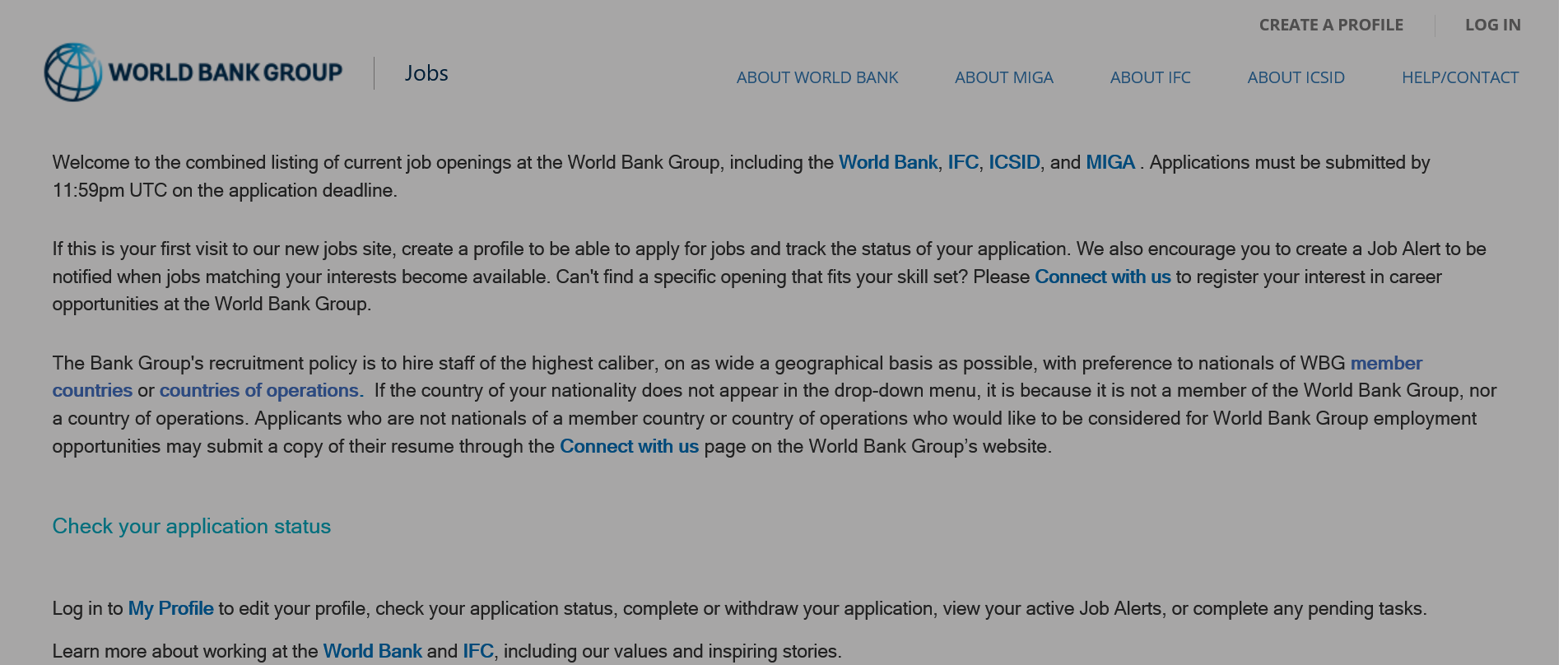 World Bank Group - International Finance Corporation (WBG/IFC) 2024 GrowAfrica Internship Program
