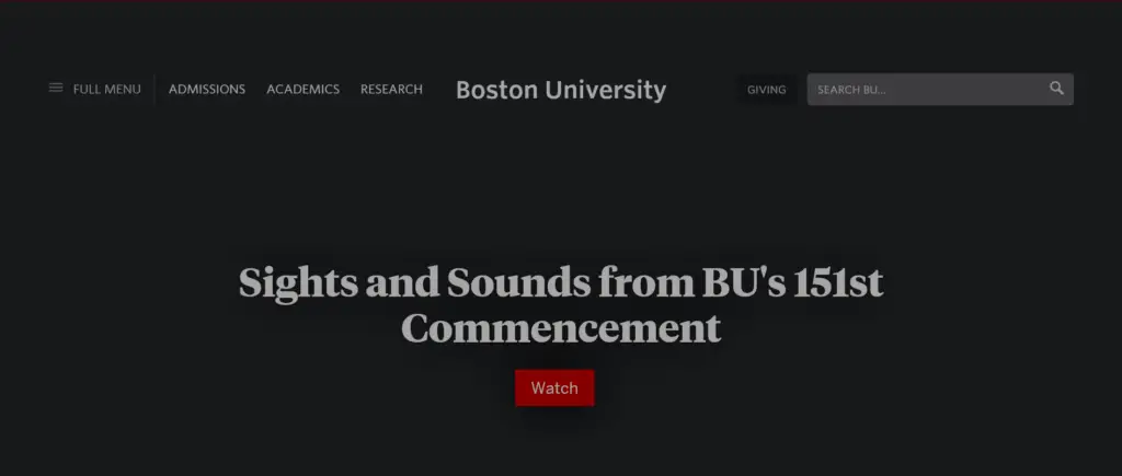 Boston University (BU) 2024 Presidential Scholarship For High Achieving Students