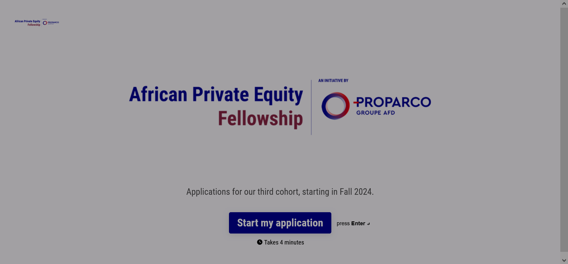 2024 African Private Equity Fellowship Program by Proparco